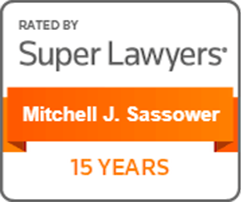 Super Lawyers 15 years badge Mitchell J. Sassower